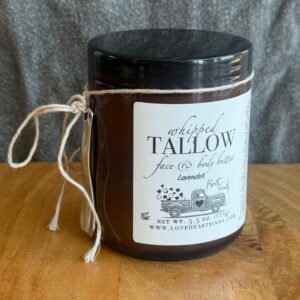 Large Lavender Whipped Tallow for Face & Body