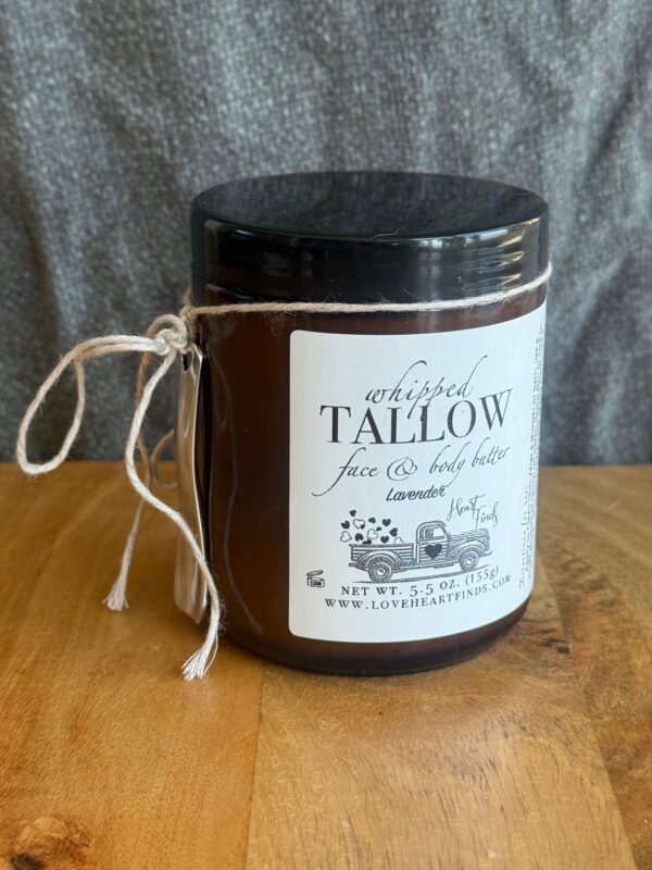 Large Lavender Whipped Tallow for Face & Body