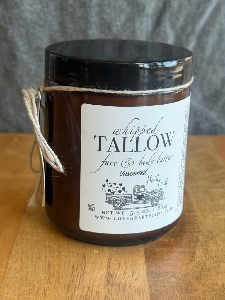 Large Unscented Whipped Tallow for Face & Body
