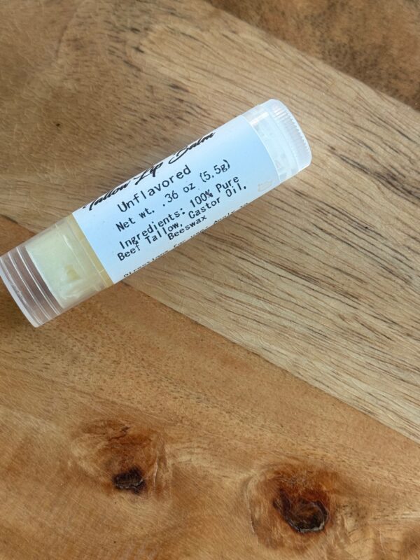 Unflavored Tallow Lip Balm