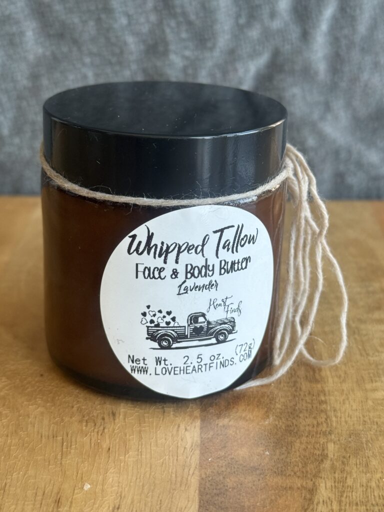 Small Lavender Whipped Tallow for Face & Body