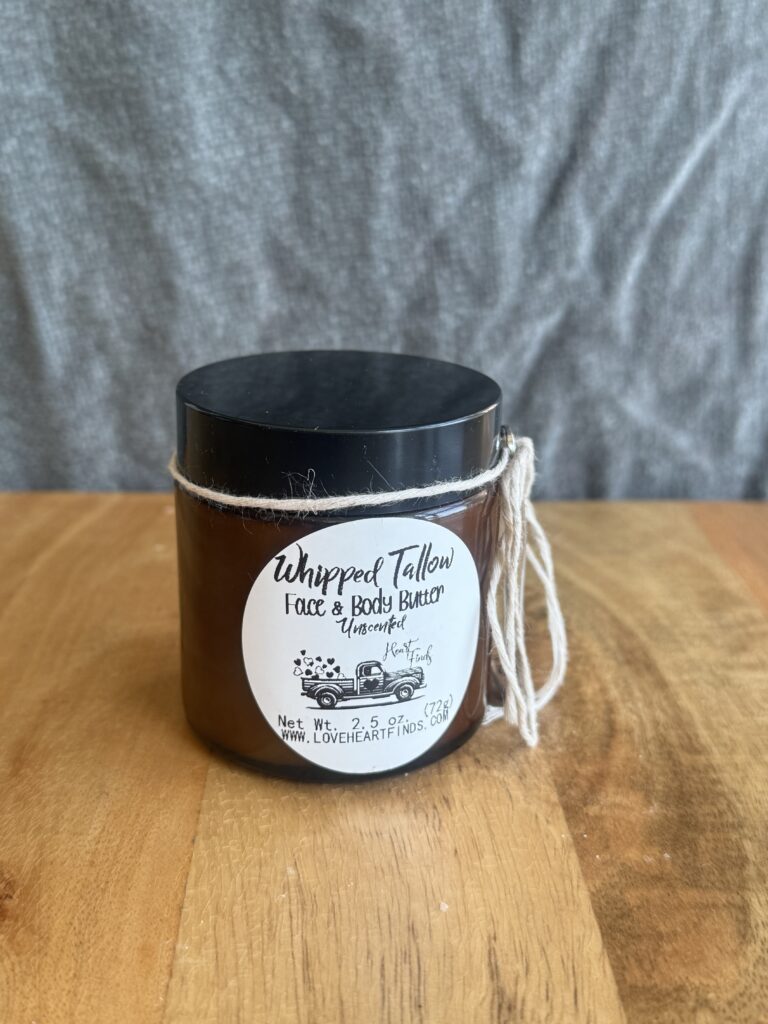 Small Unscented Whipped Tallow for Face & Body